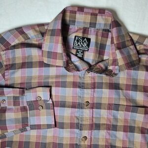 Jos A‎ Bank Shirt Button Down Shirt Sz Medium Slim Fit Classic Collection